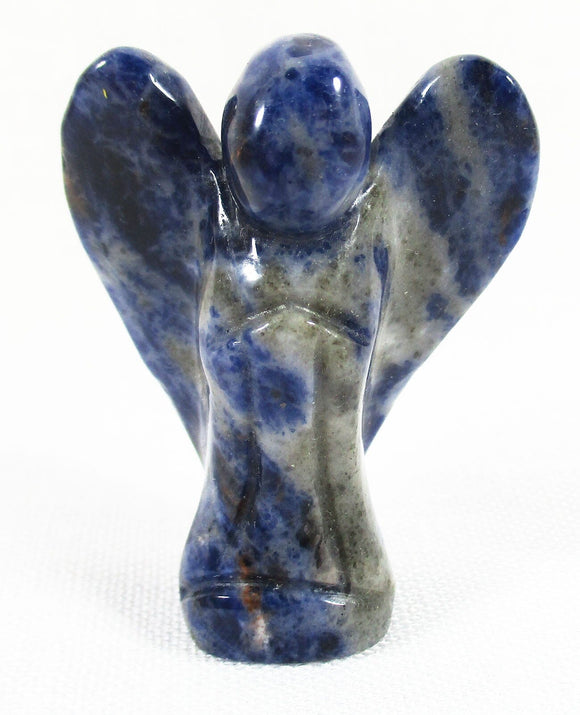 Sodalite Guardian Angel (Medium) | Crystal Carvings | Crystal Angels