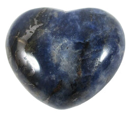 Sodalite Heart | Crystal Carvings | Polished Crystal Hearts