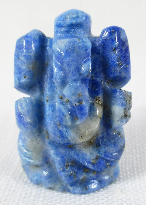 Sodalite Mini Ganesha Crystal Carvings > Hand Carved Buddhas