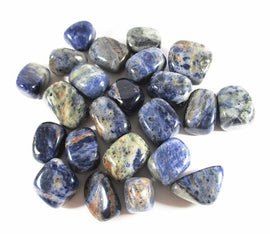 Sodalite Healing Crystal Tumble Stones (x3) | Cut & Polished Crystals | Polished Crystal Tumble Stones
