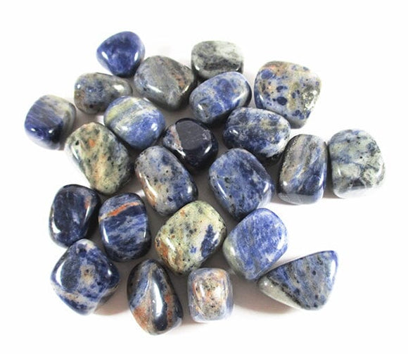 Sodalite Healing Crystal Tumble Stones (x3) | Cut & Polished Crystals | Polished Crystal Tumble Stones