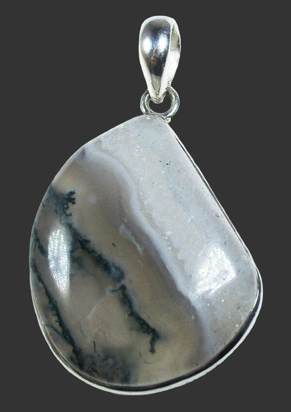 Moss Agate Healing Crystal Pendant | Crystal Jewellery | Crystal Pendants