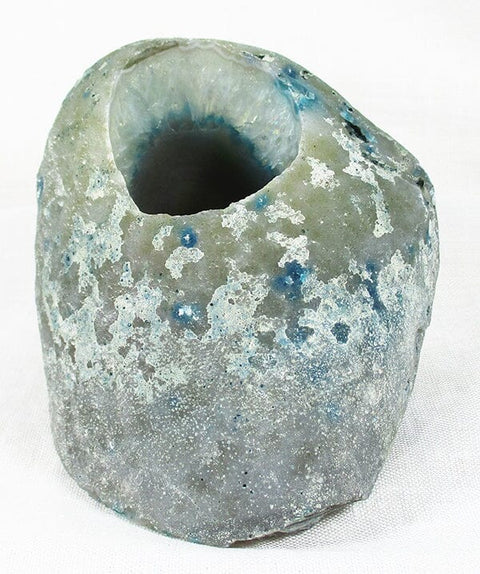Standing Sea Green Agate Tealight Holder Others > Tealight Holders