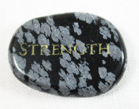 Strength Snowflake Obsidian Thumb Stone Cut & Polished Crystals > Polished Crystal Thumb Stones