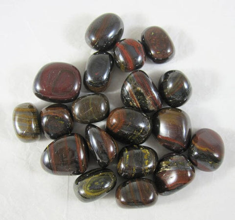 Tiger Iron Tumble Stones (x3) Cut & Polished Crystals > Polished Crystal Tumble Stones