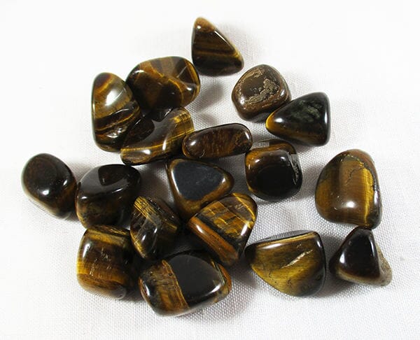 Tigers Eye Tumble Stones C Grade (x3) - Cut & Polished Crystals > Polished Crystal Tumble Stones
