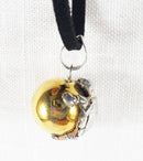Tortoise Silver Ball Bell | Crystal Jewellery | Silver Pendants