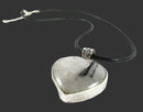 Tourmalinated Quartz Heart Necklace (Plated) | Crystal Jewellery | Crystal Pendants