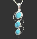 Tri-Turquoise Pendant | Crystal Jewellery | Crystal Pendants