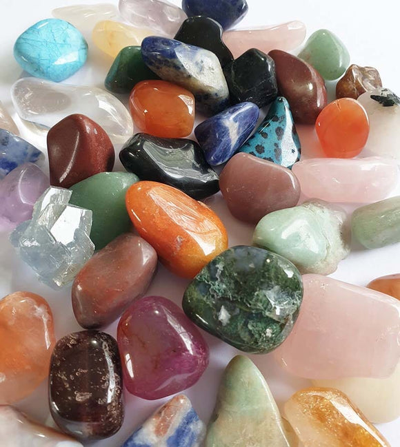 Tumble Stones Crystals Treasure Chest | Cut & Polished Crystals | Polished Crystal Tumble Stones