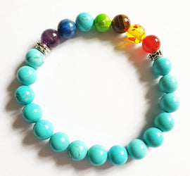 Turquoise Chakra Power Bracelet | Crystal Jewellery | Gemstone Bracelets