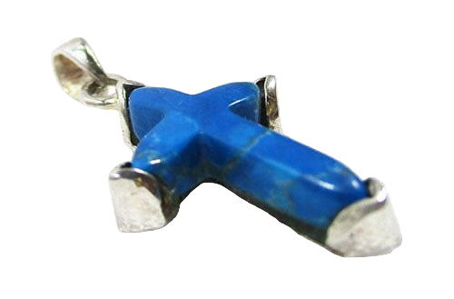 Turquoise Crystal Cross Pendant (Small) | Crystal Jewellery | Crystal Pendants