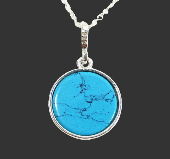 Turquoise Reversible Tree of Life Pendant (Small) | Crystal Jewellery | Crystal Pendants