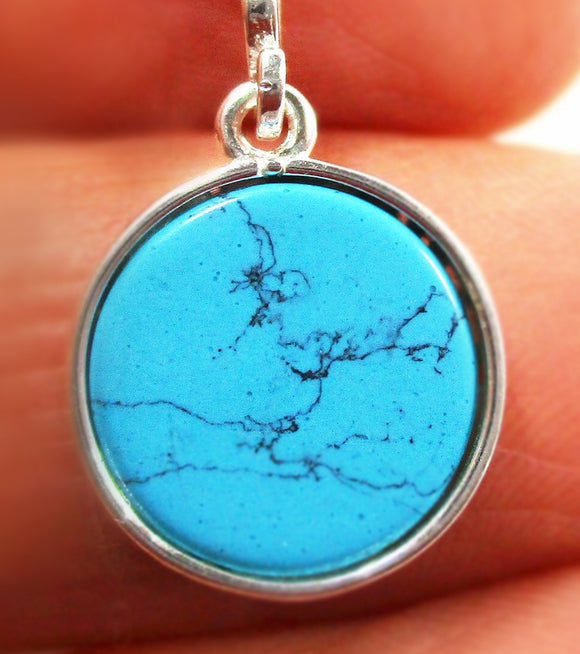 Turquoise Reversible Tree of Life Pendant (Small) | Crystal Jewellery | Crystal Pendants