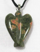 Unakite Guardian Angel Pendant | Crystal Jewellery | Angel Pendants