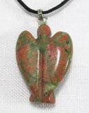 Unakite Guardian Angel Pendant | Crystal Jewellery | Angel Pendants