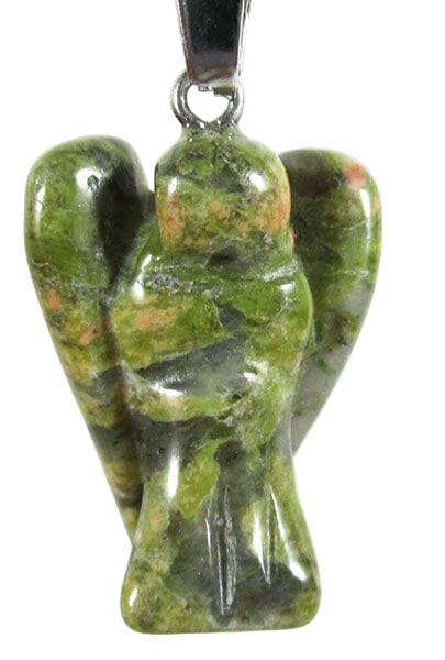 Unakite Guardian Angel Pendant (Small) | Crystal Jewellery | Angel Pendants