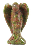 Unakite Guardian Angel (Small) | Crystal Carvings | Crystal Angels
