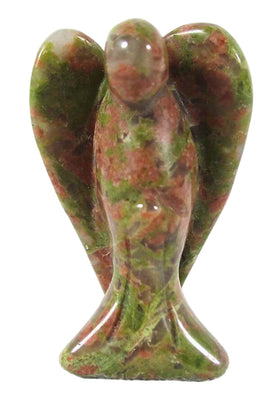 Unakite Guardian Angel (Small) | Crystal Carvings | Crystal Angels