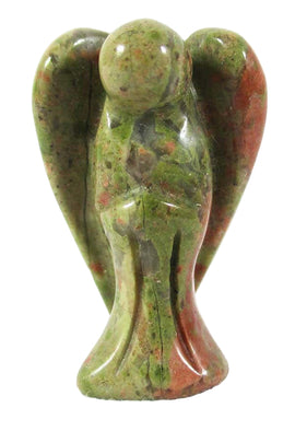Unakite Guardian Angel (Small) | Crystal Carvings | Crystal Angels