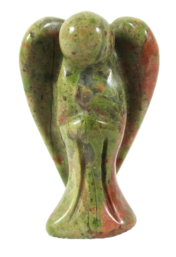 Unakite Guardian Angel (Small) | Crystal Carvings | Crystal Angels