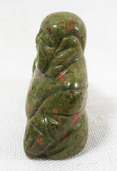 Unakite Buddha (Small) Crystal Carvings > Hand Carved Buddhas