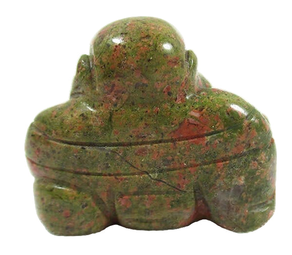 Unakite Buddha (Small) | Crystal Carvings | Hand Carved Buddhas