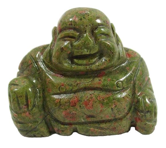 Unakite Buddha (Small) | Crystal Carvings | Hand Carved Buddhas