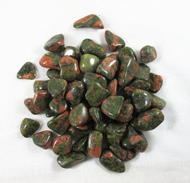 Unakite Tumbled Healing Crystal Chips Small (x3) | Cut & Polished Crystals | Polished Crystal Tumble Stones