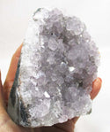 Very Pale Lilac Rough Amethyst Standing Cluster - 2
