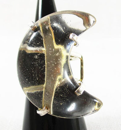 Pale Smoky Quartz Healing Crystal Adjustable Ring | Crystal Jewellery | Gemstone Rings