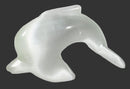 White Cats Eye Dolphin | Crystal Carvings | Carved Crystal Animals