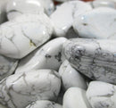 White Howlite Crystal Rough Tumble Stones (Small) | Cut & Polished Crystals | Polished Crystal Tumble Stones