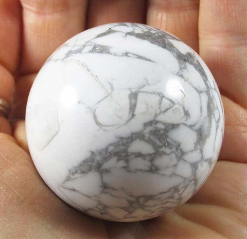 White Howlite Sphere Crystal Carvings > Polished Crystal Spheres