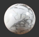 White Howlite Sphere | Crystal Carvings | Polished Crystal Spheres