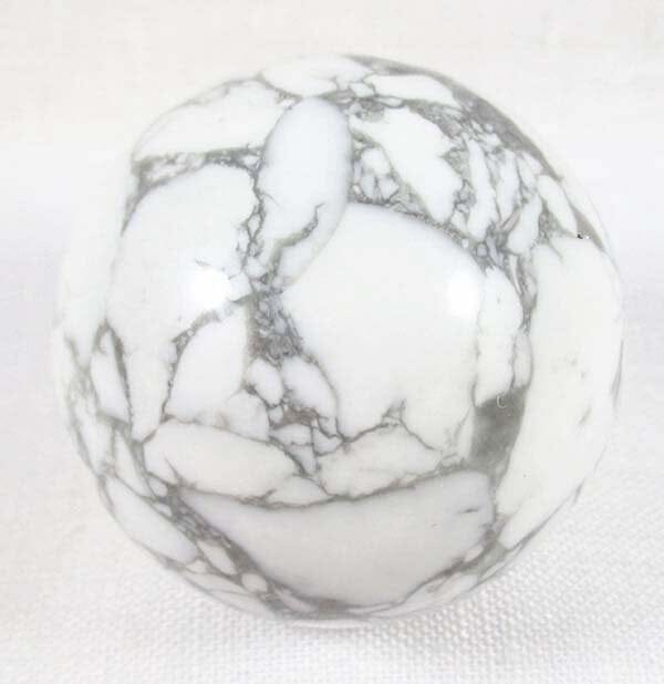 White Howlite Sphere - Crystal Carvings > Polished Crystal Spheres