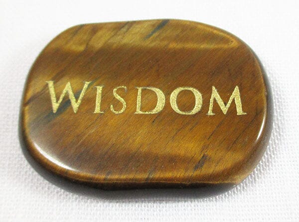 Wisdom Tigers Eye Thumb Stone - 3