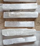 V Rough Selenite Rod (x1) | Natural Crystals | Raw Crystal Chunks