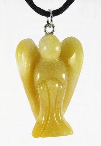 Yellow Aventurine Angel Pendant | Crystal Jewellery | Angel Pendants