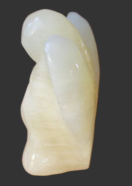 Yellow Calcite Guardian Angel (Medium) | Crystal Carvings | Crystal Angels