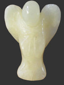 Yellow Calcite Guardian Angel (Medium) | Crystal Carvings | Crystal Angels