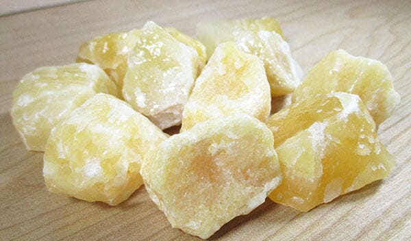 Yellow Calcite Chip (x1) - Natural Crystals > Raw Crystal Chunks