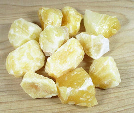 Yellow Calcite Chip (x1) | Natural Crystals | Raw Crystal Chunks