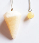 Yellow Calcite Pendulum | Dowsing | Pendulums for dowsing