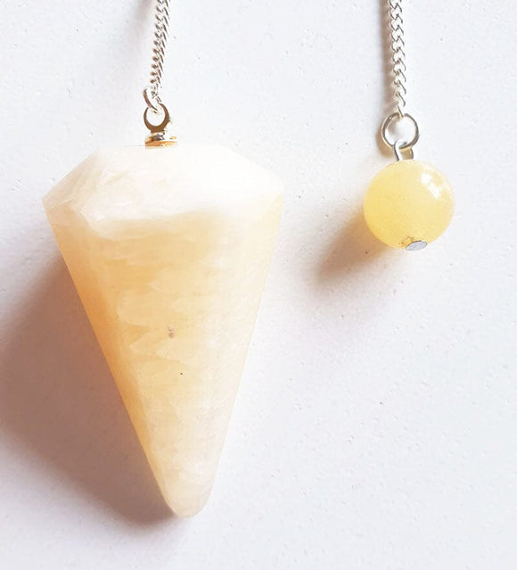 Yellow Calcite Pendulum | Dowsing | Pendulums for dowsing