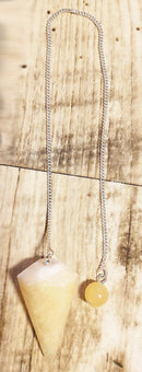 Yellow Calcite Pendulum | Dowsing | Pendulums for dowsing