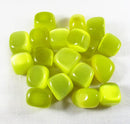 Yellow Cats Eye Crystal Tumble Stones B Grade (x3) | Cut & Polished Crystals | Polished Crystal Tumble Stones