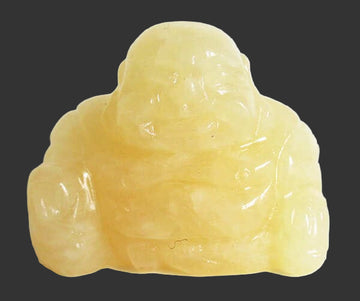 Yellow Jasper Buddha (Small) | Crystal Carvings | Hand Carved Buddhas