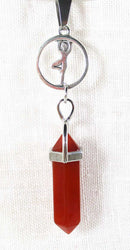 Yoga Pose Carnelian Pendant | Crystal Jewellery | Point Pendants