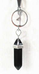 Yoga Pose Black Obsidian Pendant | Crystal Jewellery | Point Pendants